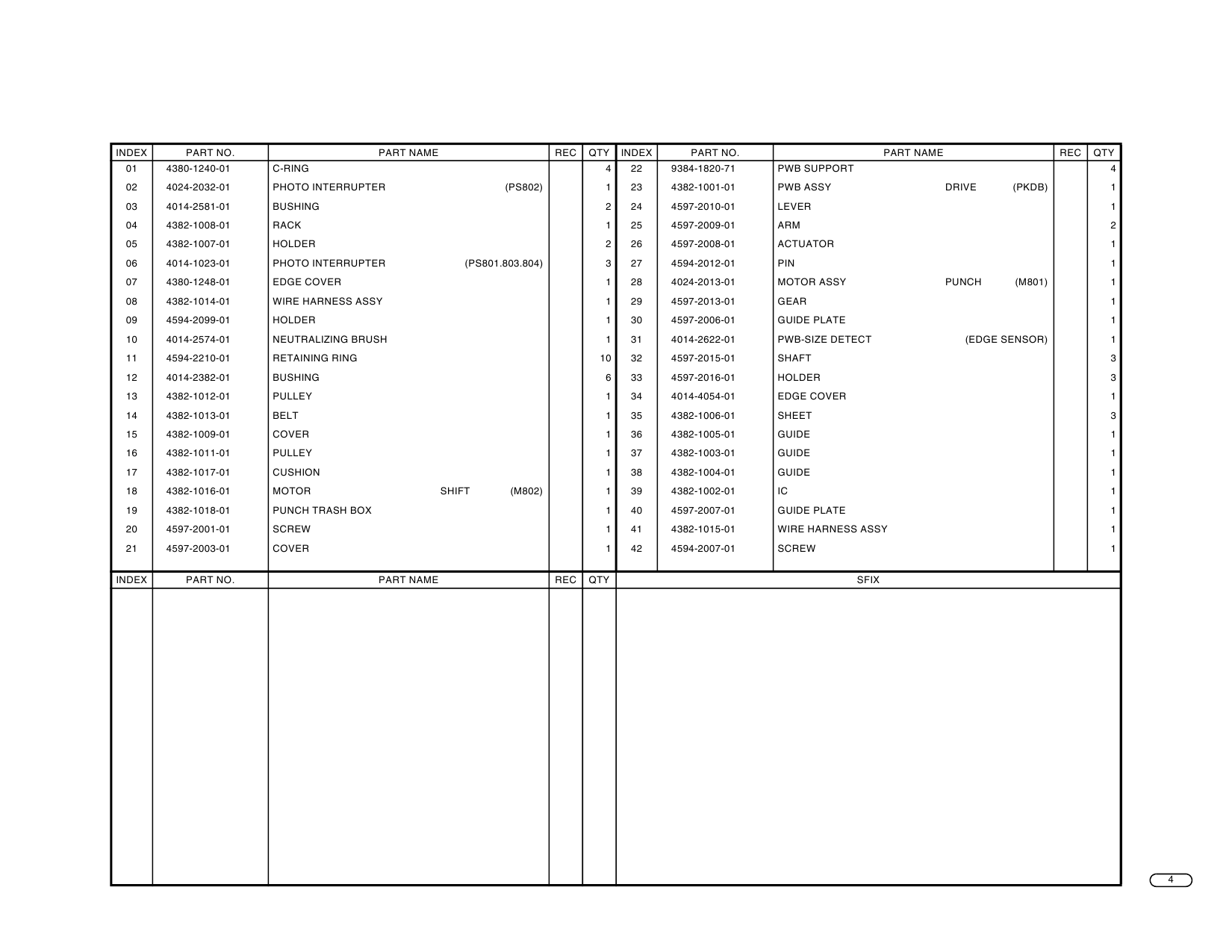 Konica-Minolta Options PK-5 Parts Manual-4
